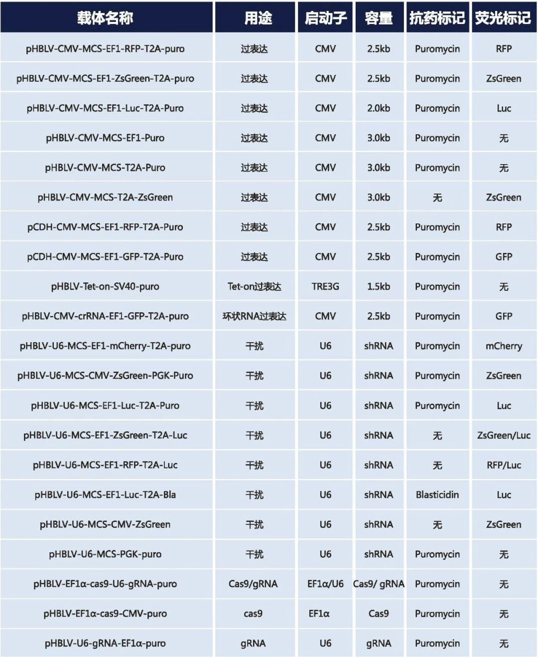 1066vip威尼斯慢病毒系列质粒